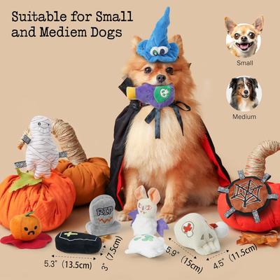 Show full view: Nocciola Haunted House Party Variety Pack Plush Dog Toys, 10 count slide 5 of 7