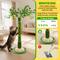Show in main carousel: HOMAGICO Indoor 45-in Sherpa Cat Scratcher with Sisal Rope, Interactive Ball, Self Groomer & Hanging Ball, Green slide 3 of 7