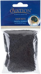 Ovation Deluxe Triple Thick Horse Hair Net, One Size, 2 count, Dark Brown