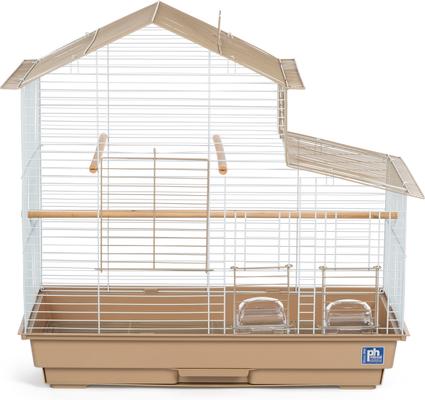 Show full view: Prevue Pet Products Cockatiel House Bird Cage, Brown slide 2 of 3