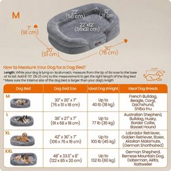 FEANDREA Orthopedic Dog Sofa Bed with Waterproof Liner, Light Gray, Medium: 30 x 20 x 7-in slide 2 of 6