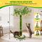Show in main carousel: HOMAGICO Indoor 45-in Sherpa Cat Scratcher with Sisal Rope, Interactive Ball, Self Groomer & Hanging Ball, Green slide 2 of 7