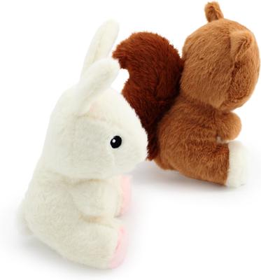 Show full view: Giftable World Nestlings Rabbit & Squirrel Plush Dog Toys, Multi, 6-in, 2 count slide 2 of 2