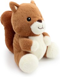 Giftable World Nutmeg Squirrel Plush Dog Toy, Multi, 6-in