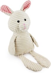 Giftable World Bunny Plush Dog Toy, Ivory, 8.5-in