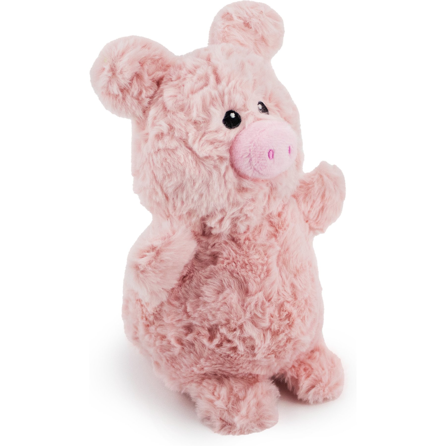 Giftable World Oinkers Pig Plush Dog Toy, Pink, 7-in