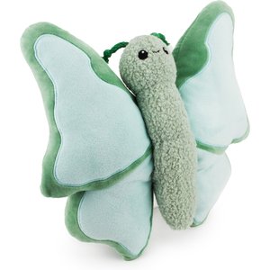 Giftable World Honeyflutter Butterfly Plush Dog Toy, Sage, 10-in