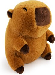 Giftable World Capybara Plush Dog Toy, Brown, 8-in