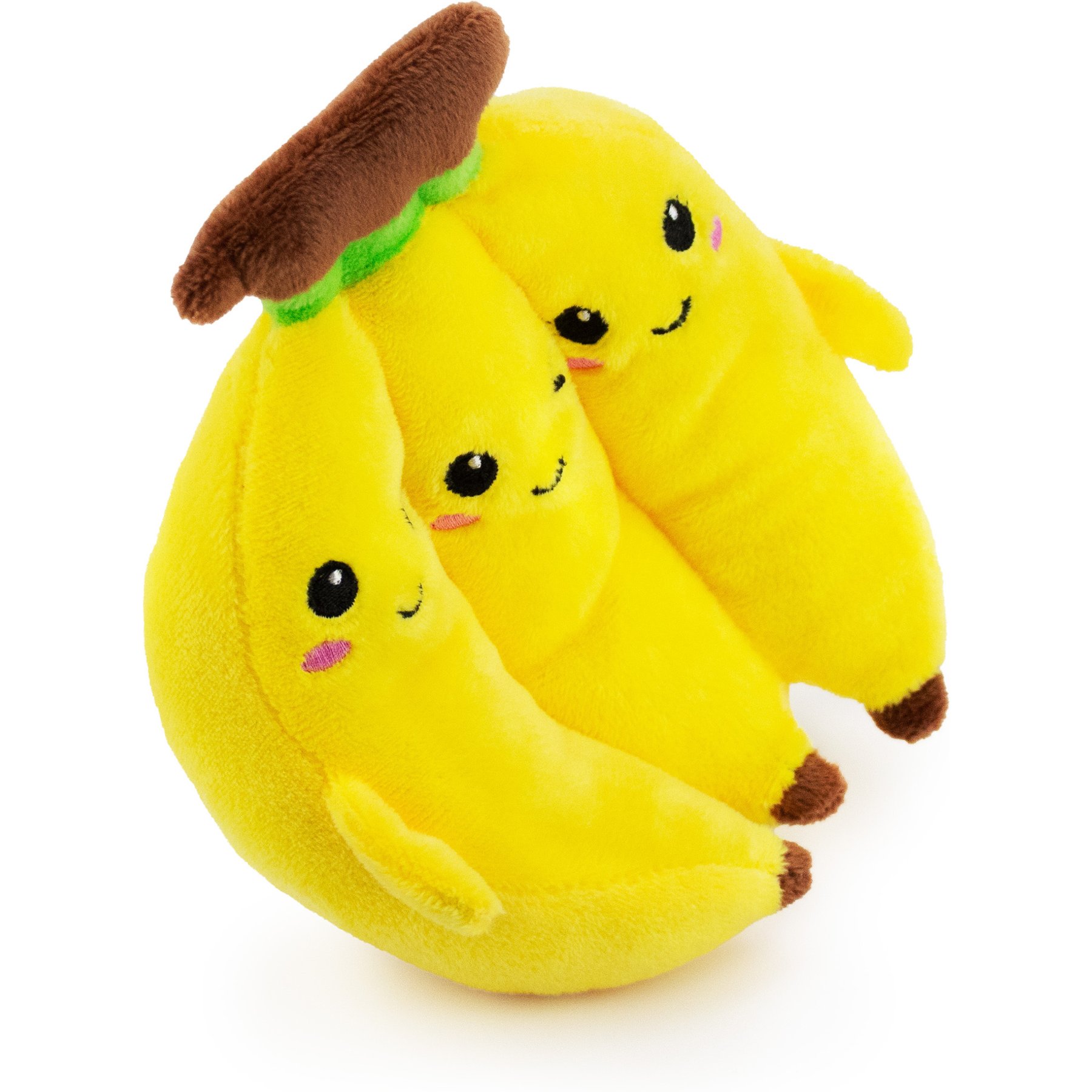 Giftable World Gone Bananas Plush Dog Toy, Yellow, 6-in