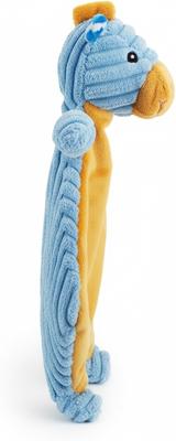 Show full view: Giftable World Corduroy Horse Flattie Plush Dog Toy, Blue, 18-in slide 2 of 2