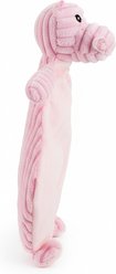 Giftable World Corduroy Hippo Flattie Plush Dog Toy, Pink, 12-in slide 2 of 2
