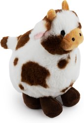 Giftable World Carter Cow Plush Dog Toy, Multi, 8-in