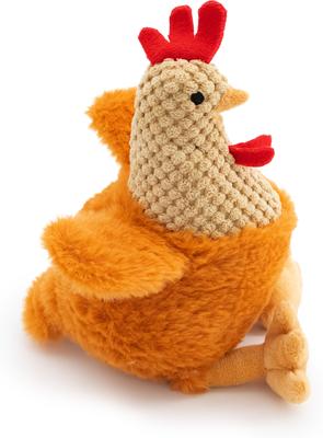 Show full view: Giftable World Rudy Rooster Plush Dog Toy, Brown, 8-in slide 2 of 2