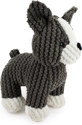 Giftable World Boston Bo Dog Plush Dog Toy, Grey, 9-in