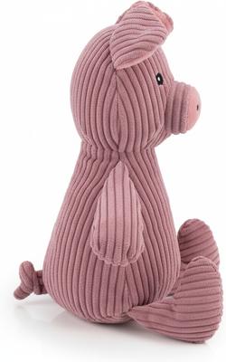 Show full view: Giftable World Corduroy Sitting Pig Plush Dog Toy, Pink, 9-in slide 2 of 2