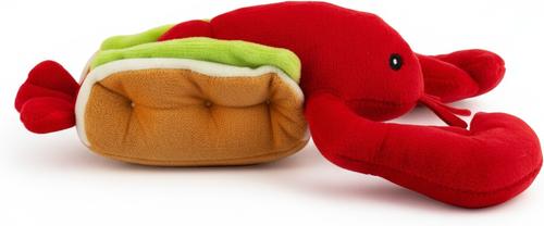 Show full view: Giftable World Lobster Roll Plush Dog Toy, Multi, 12-in slide 2 of 2