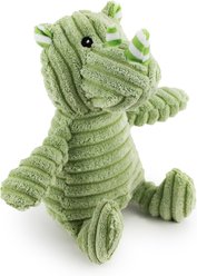 Giftable World Corduroy Jumbo Rhino Plush Dog Toy, Green, 15-in