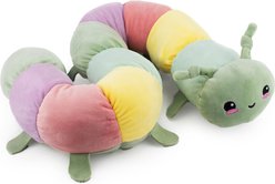 Giftable World Jumbo Snugglepillar Caterpillar Plush Dog Toy, Multi, 40-in