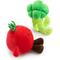 Show in main carousel: Giftable World Caby's Treats Broccoli & Tomato Plush Dog Toys, Multi, 6-in, 3 count slide 2 of 4
