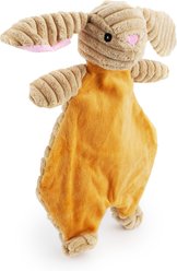 Giftable World Corduroy Bunny Flattie Plush Dog Toy, Tan, 12-in