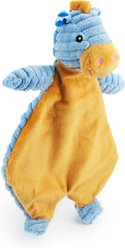 Giftable World Corduroy Horse Flattie Plush Dog Toy, Blue, 18-in