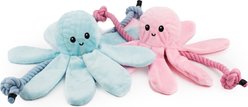 Giftable World Itty Bitty Octopus Plush Dog Toys, Multi, 7-in, 2 count