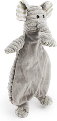 Giftable World Corduroy Elephant Flattie Plush Dog Toy, Grey, 18-in