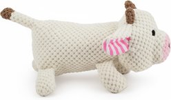 Giftable World Corduroy Lying Cow Plush Dog Toy, Ivory, 12-in slide 2 of 2