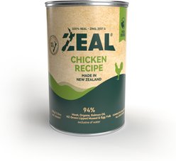 ZEAL New Zealand Chicken Recipe High Protein Grain-Free Wet Dog Food, 13.76-oz can, case of 12