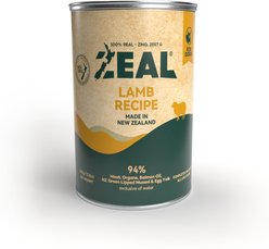 ZEAL New Zealand Lamb Recipe High Protein Grain-Free Wet Dog Food, 13.76-oz can, case of 12