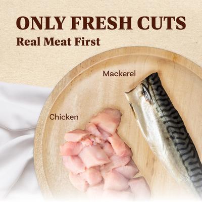 Show full view: AFreschi Natural Chicken & Mackerel Soft & Chewy Cat Treats, 6-oz bag slide 4 of 7