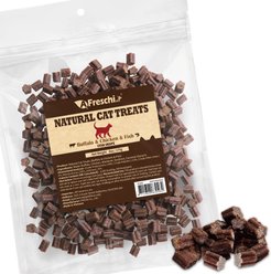 AFreschi Natural Buffalo & Chicken & Fish Soft & Chewy Cat Treats, 6-oz bag