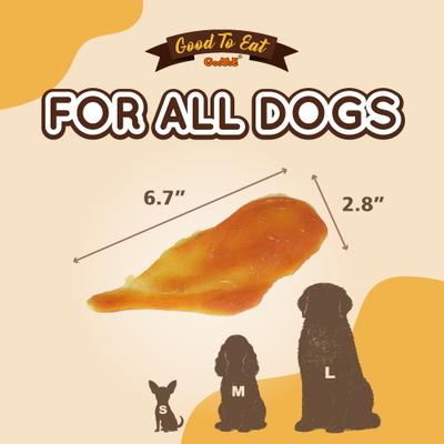 Show full view: GooToE Natural Chicken Breast Jerky Dog Treats, 1-lb bag slide 4 of 8