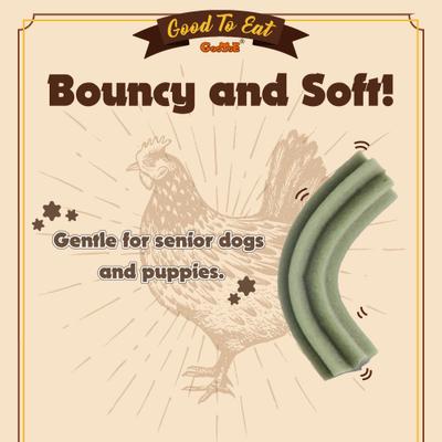 Show full view: GooToE Natural Chicken Dental Dog Treats, 1.5-lb bag slide 4 of 8