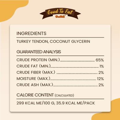 Show full view: GooToE Natural Small Turkey Tendon Dog Bones, 6 count slide 5 of 7