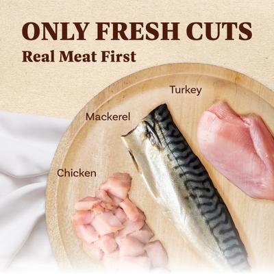 Show full view: AFreschi Natural Turkey & Chicken & Mackerel Soft & Chewy Cat Treats, 6-oz bag slide 4 of 7