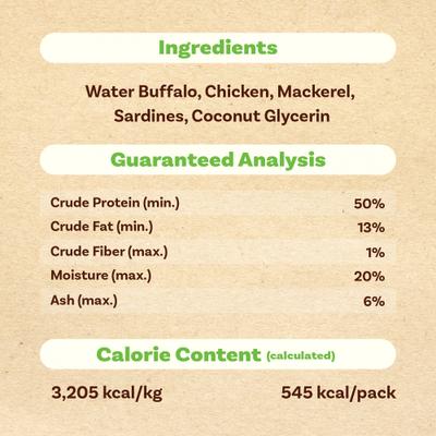 Show full view: AFreschi Natural Buffalo & Chicken & Fish Soft & Chewy Cat Treats, 6-oz bag slide 7 of 7