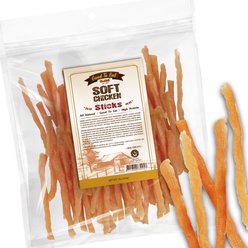 GooToE Natural Soft Chicken Sticks Jerky Dog Treats, 1-lb bag