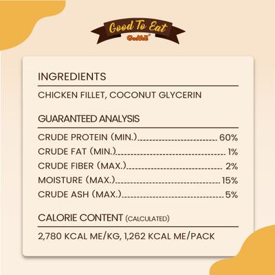 Show full view: GooToE Natural Chicken Fillet Jerky Dog Treats, 1-lb bag slide 6 of 8