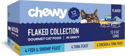 Chewy Made Flaked Variety Pack Canned Wet Food, 3-oz can, case of 12