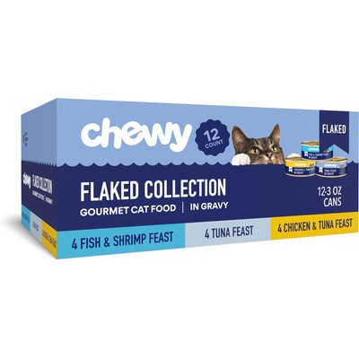 Chewy Made Chewy Made Flaked Variety Pack Canned Wet Food, 3-oz can, case of 12