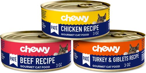 Show full view: Chewy Made Pate Beef & Poultry Recipes Variety Pack Canned Cat Food (FORMERLY TINY TIGER), 3-oz can, case of 24 slide 3 of 10