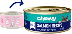 Chewy Made Pate Salmon Recipe Canned Cat Food (FORMERLY TINY TIGER), 3-oz can, case of 24