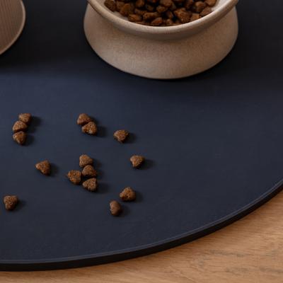 Show full view: Park Life Designs Oscar Silicone Cat Placemat, Navy Blue slide 5 of 5