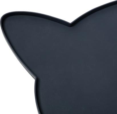 Show full view: Park Life Designs Oscar Silicone Cat Placemat, Navy Blue slide 4 of 5