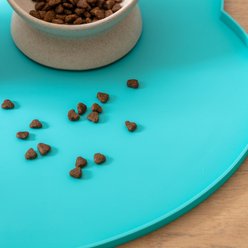 Park Life Designs Oscar Silicone Cat Placemat, Blue slide 2 of 4