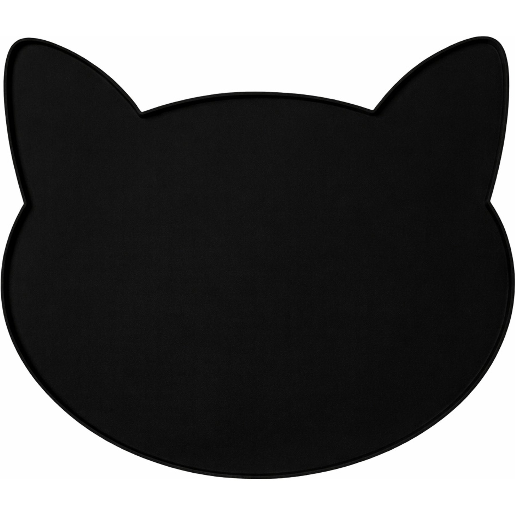 Park Life Designs Oscar Silicone Cat Placemat, Black