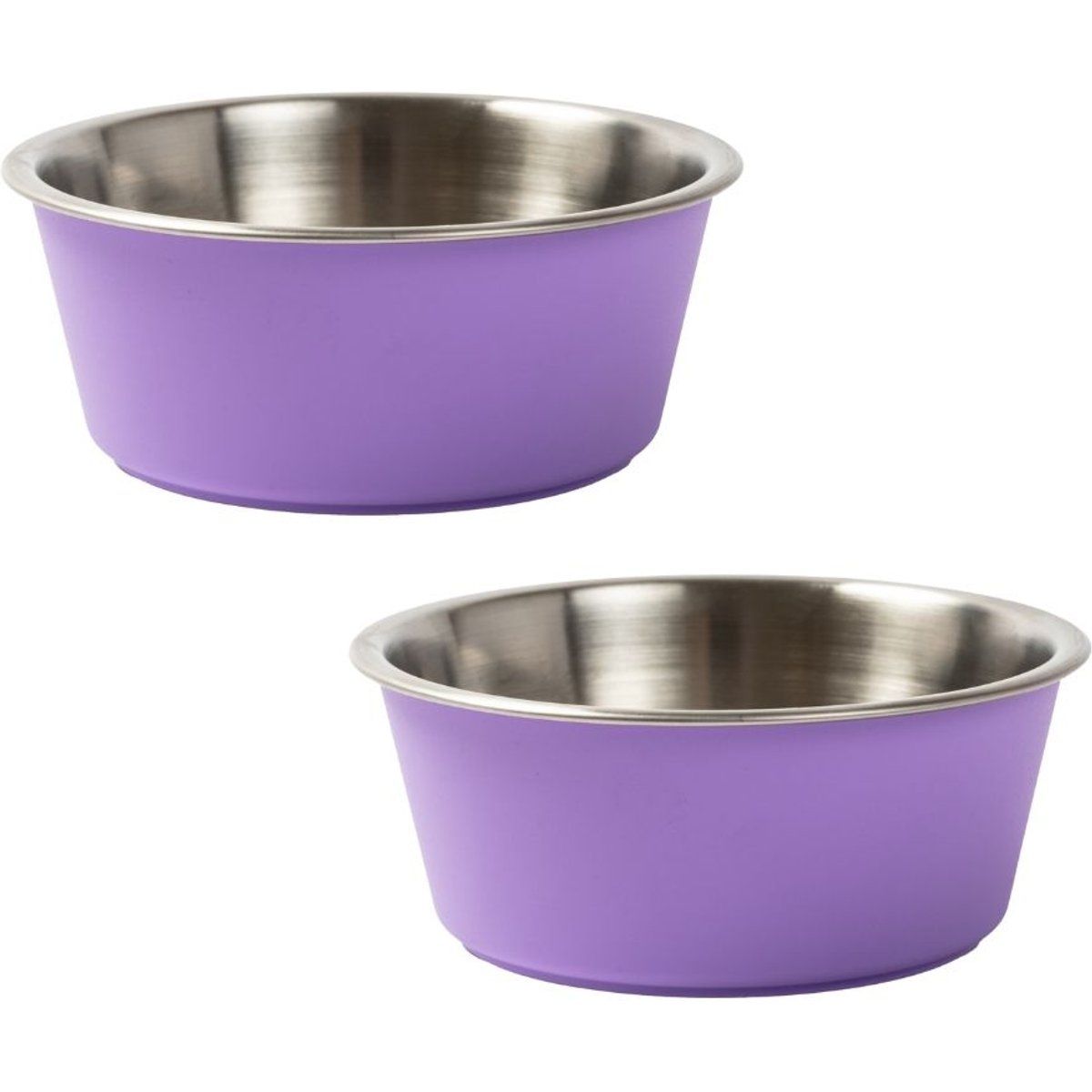 Park Life Designs Malmo Dog Bowl Set, 2 count, Purple, Small