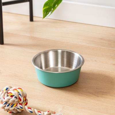 Show full view: Park Life Designs Malmo Dog Bowl Set, 2 count, Green, Medium slide 2 of 5