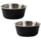 Show in main carousel: Park Life Designs Malmo Dog Bowl Set, 2 count, Black, Small slide 1 of 5